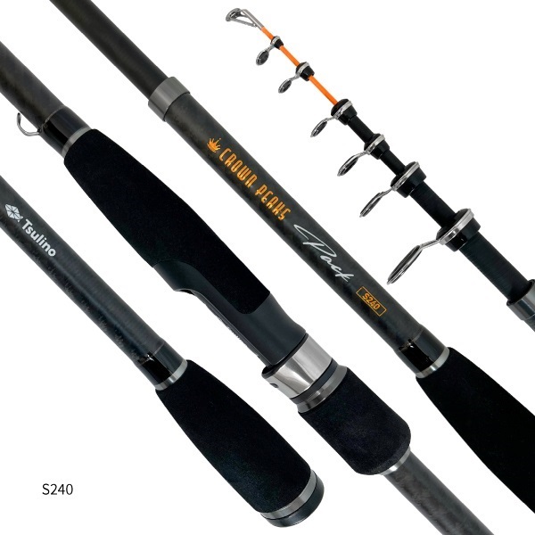 CROWNPEACKS  PACK  SET【振出仕様のコンパクトロッド＆リールセット】